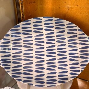Coton Colors Blue and White Serveware Platter